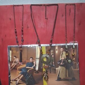 Bohemian Beaded Necklace with Pendant